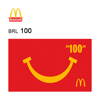 McDonald's Cartão de presente eletrônico do R$100